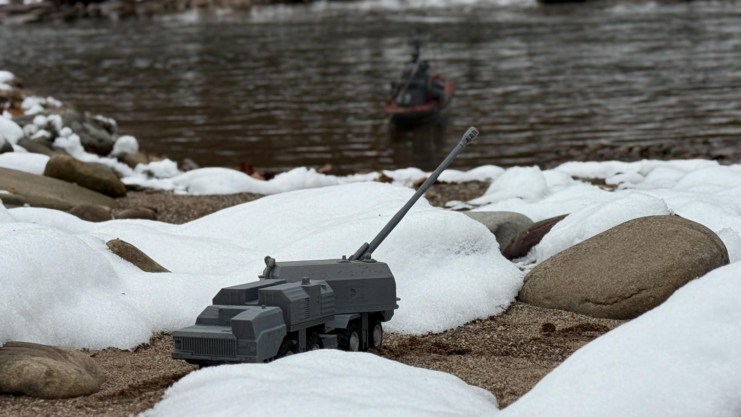 A-222 Berg, MAZ-543, 8x8, Coastal artillery system, truck, soviet Era, Russian, Post War, cold war, tabletop gaming, tabletop terrain