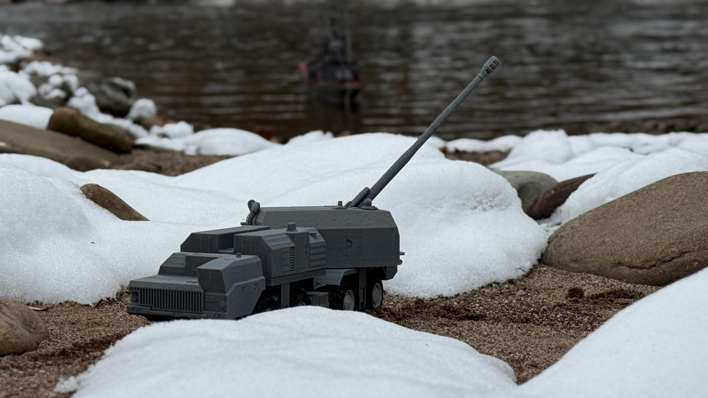 A-222 Berg, MAZ-543, 8x8, Coastal artillery system, truck, soviet Era, Russian, Post War, cold war, tabletop gaming, tabletop terrain