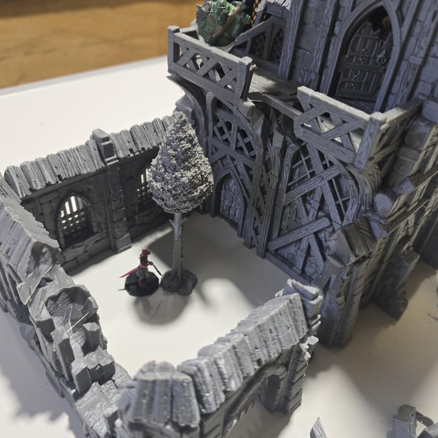 Ruined Clock Tower - Fall of Guardia: 28MM Tabletop Terrain, Model Railroading, Gaming