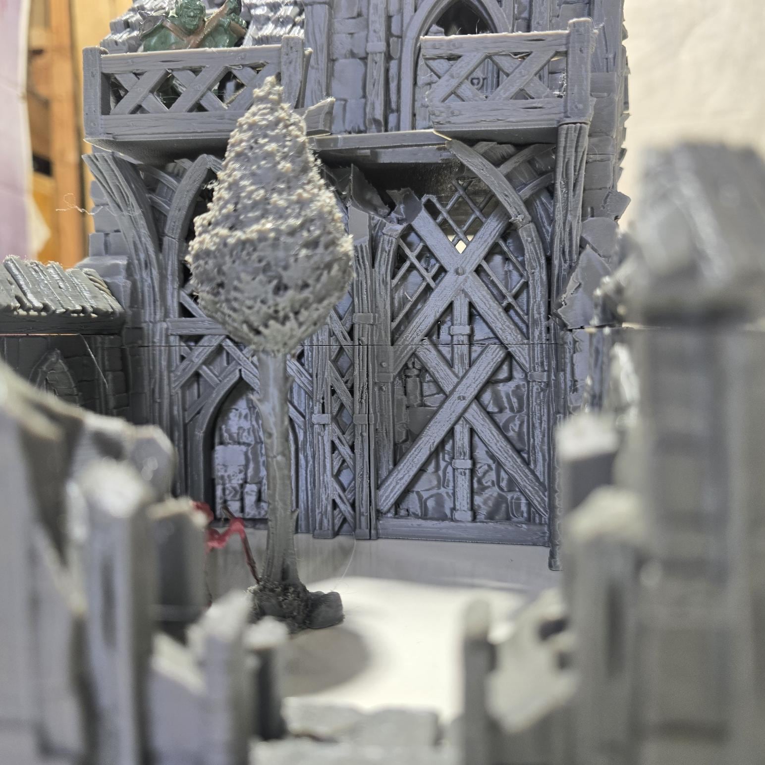Ruined Clock Tower - Fall of Guardia: 28MM Tabletop Terrain, Model Railroading, Gaming