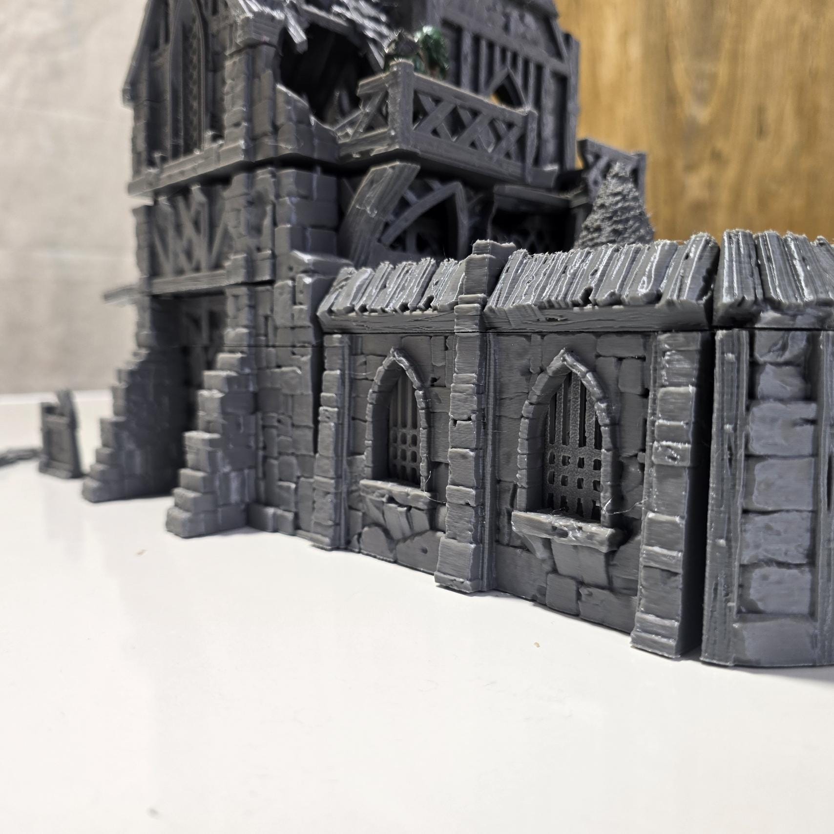 Ruined Clock Tower - Fall of Guardia: 28MM Tabletop Terrain, Model Railroading, Gaming