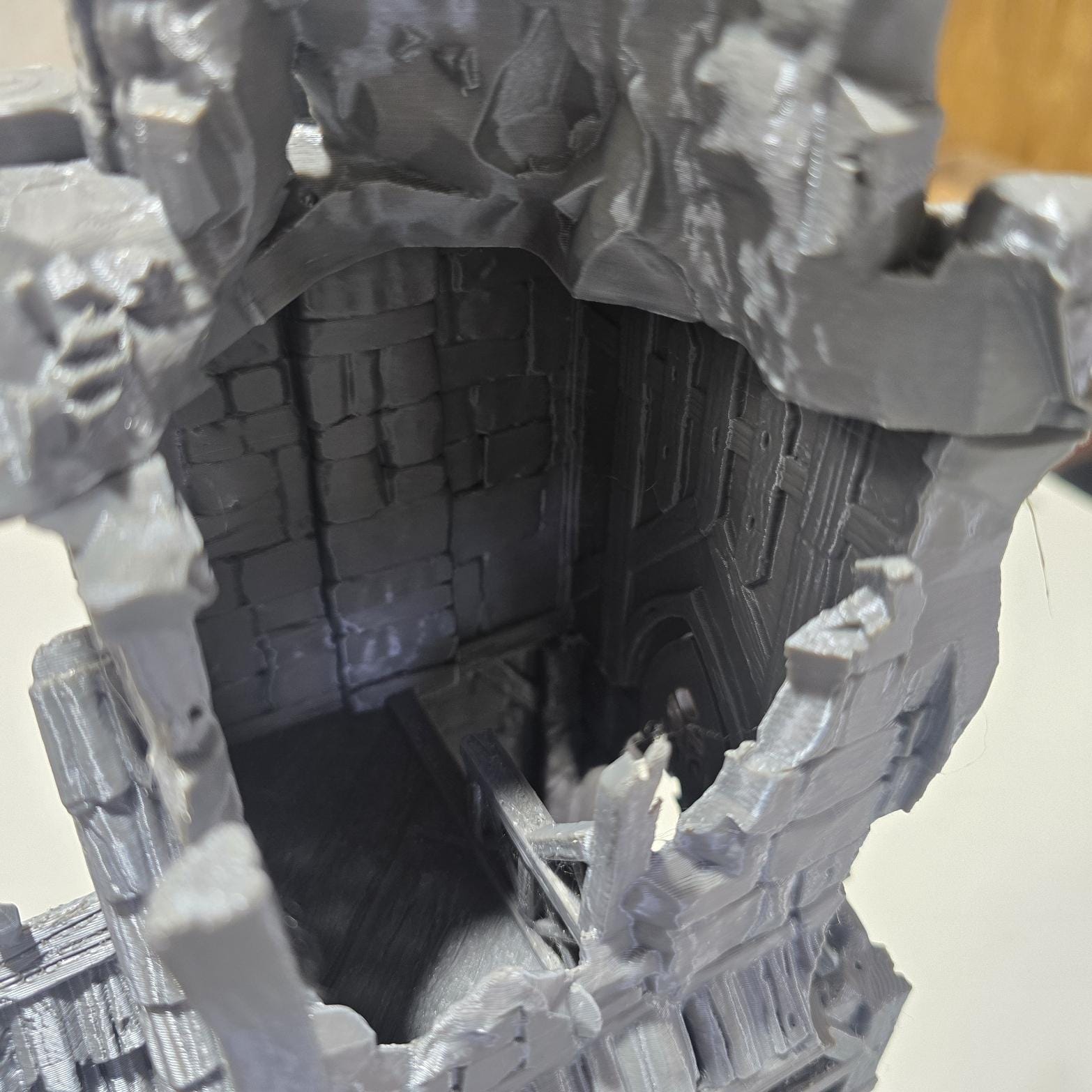 Ruined Clock Tower - Fall of Guardia: 28MM Tabletop Terrain, Model Railroading, Gaming