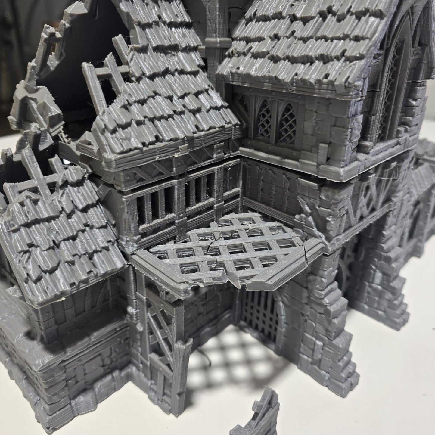 Ruined Clock Tower - Fall of Guardia: 28MM Tabletop Terrain, Model Railroading, Gaming