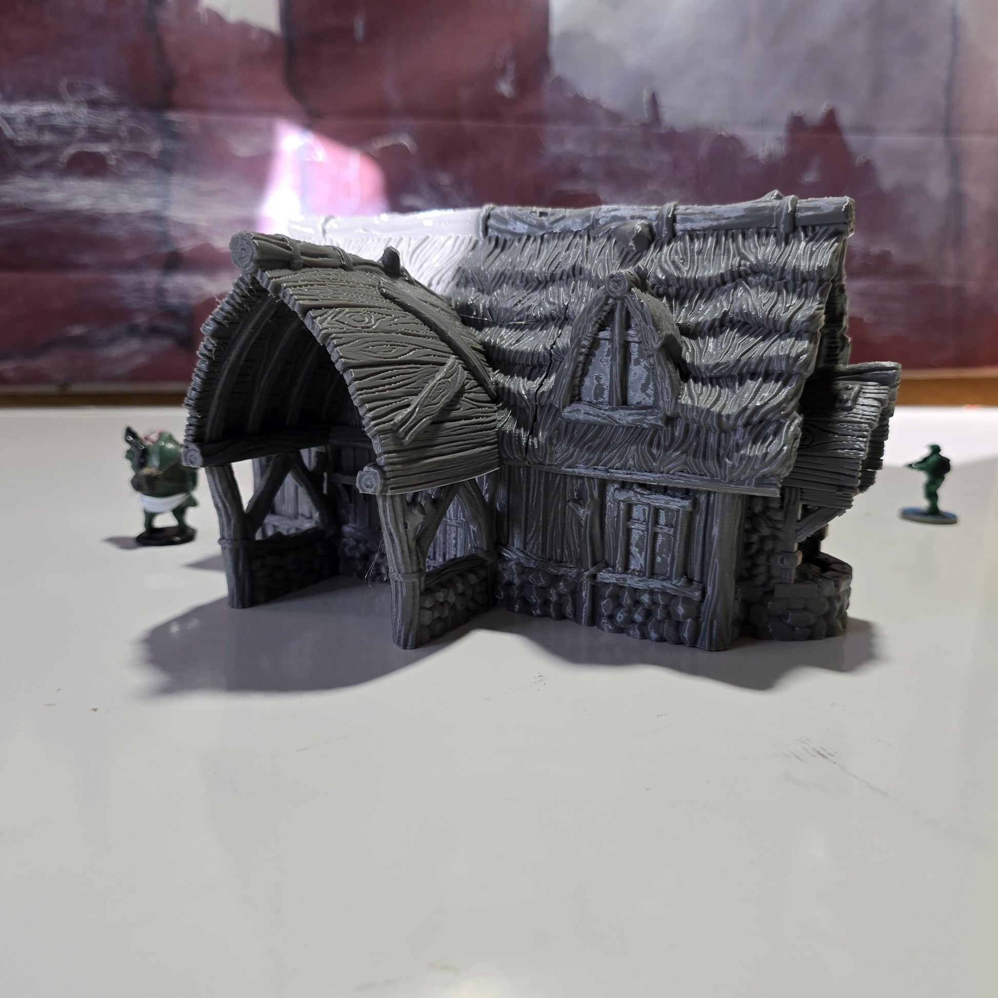 Viking Blacksmith Shop: Medieval Period Timber Building for Tabletop RPGs