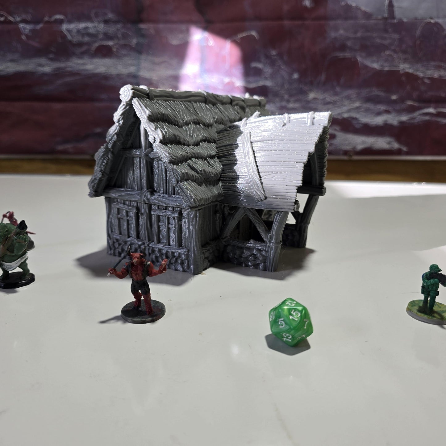 Viking Blacksmith Shop: Medieval Period Timber Building for Tabletop RPGs