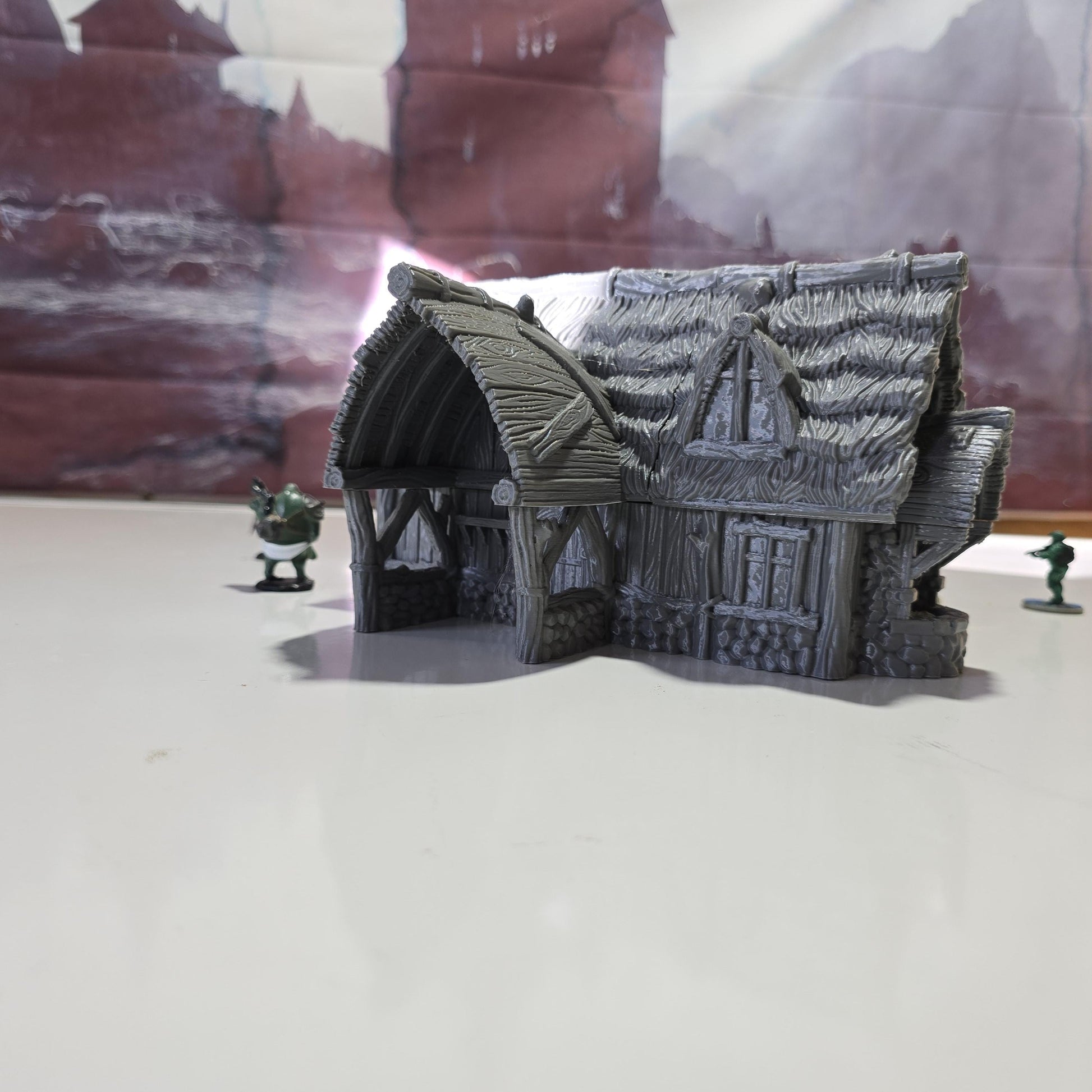 Viking Blacksmith Shop: Medieval Period Timber Building for Tabletop RPGs