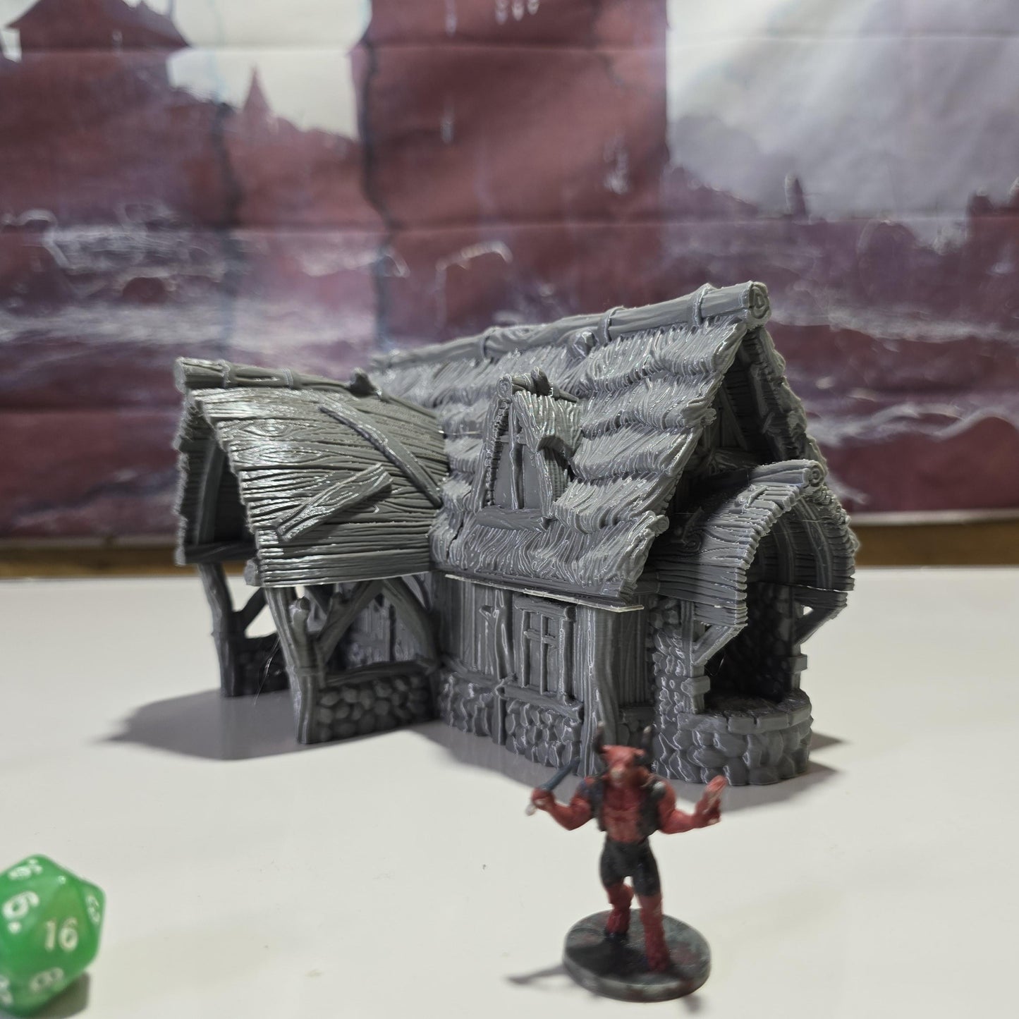 Viking Blacksmith Shop: Medieval Period Timber Building for Tabletop RPGs