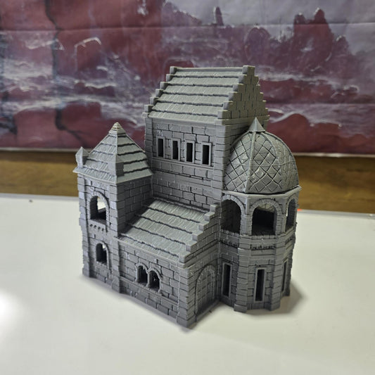 City of Abauros House 4 – 28 mm 3D Printed Unpainted PLA Building Terrain for Tabletop RPGs, DnD, Pathfinder & Wargaming