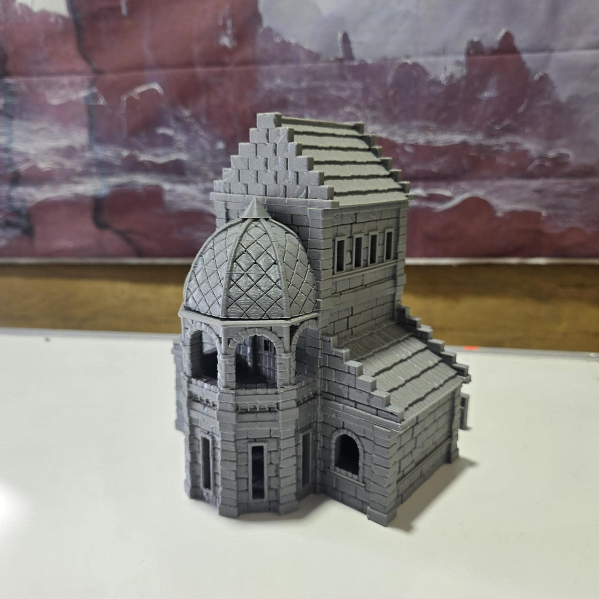 City of Abauros House 4 – 28 mm 3D Printed Unpainted PLA Building Terrain for Tabletop RPGs, DnD, Pathfinder & Wargaming