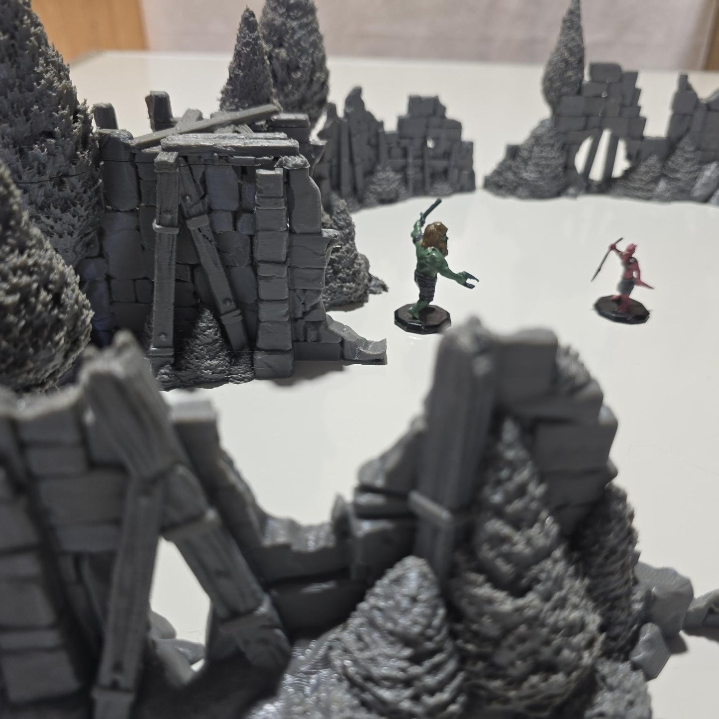 Forest Ruins Terrain Set: 28mm DnD Wargaming Scatter