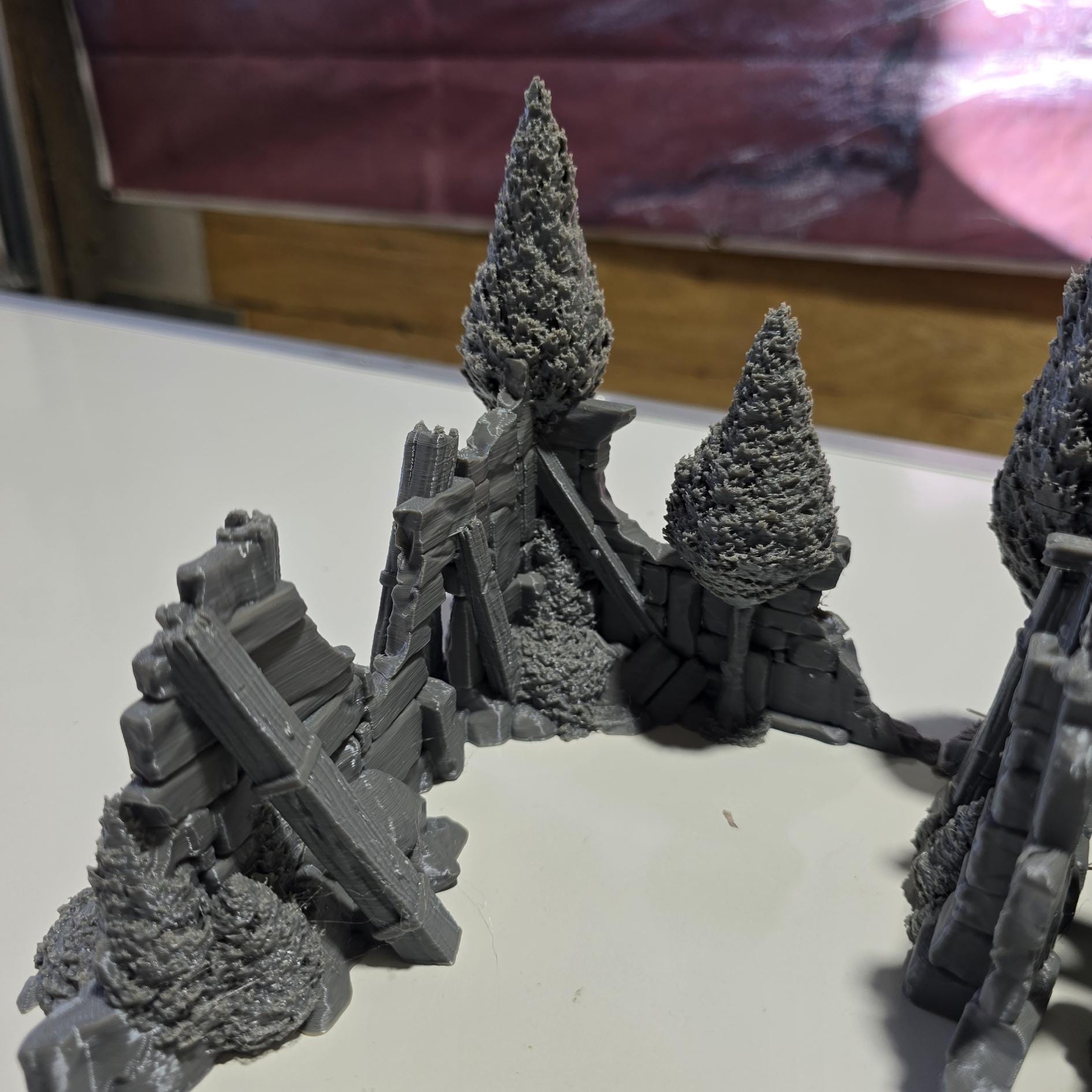 Forest Ruins Terrain Set: 28mm DnD Wargaming Scatter