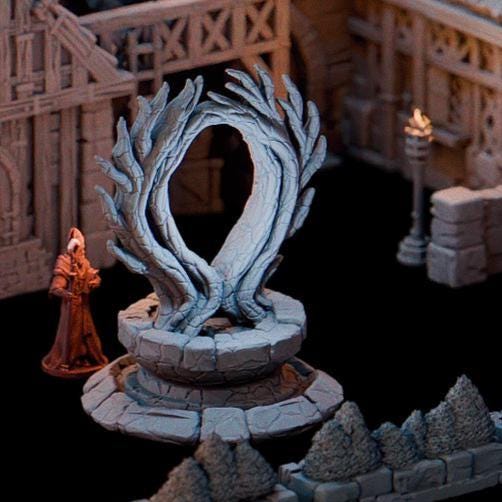 Elderwood Shrine – 28mm Fantasy Courtyard Monument