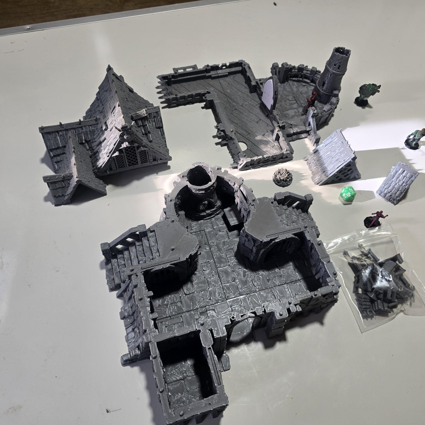 Blacksmith Lodge: Medieval Forge & Workshop 28MM Tabletop Terrain, Model Railroading, Gaming