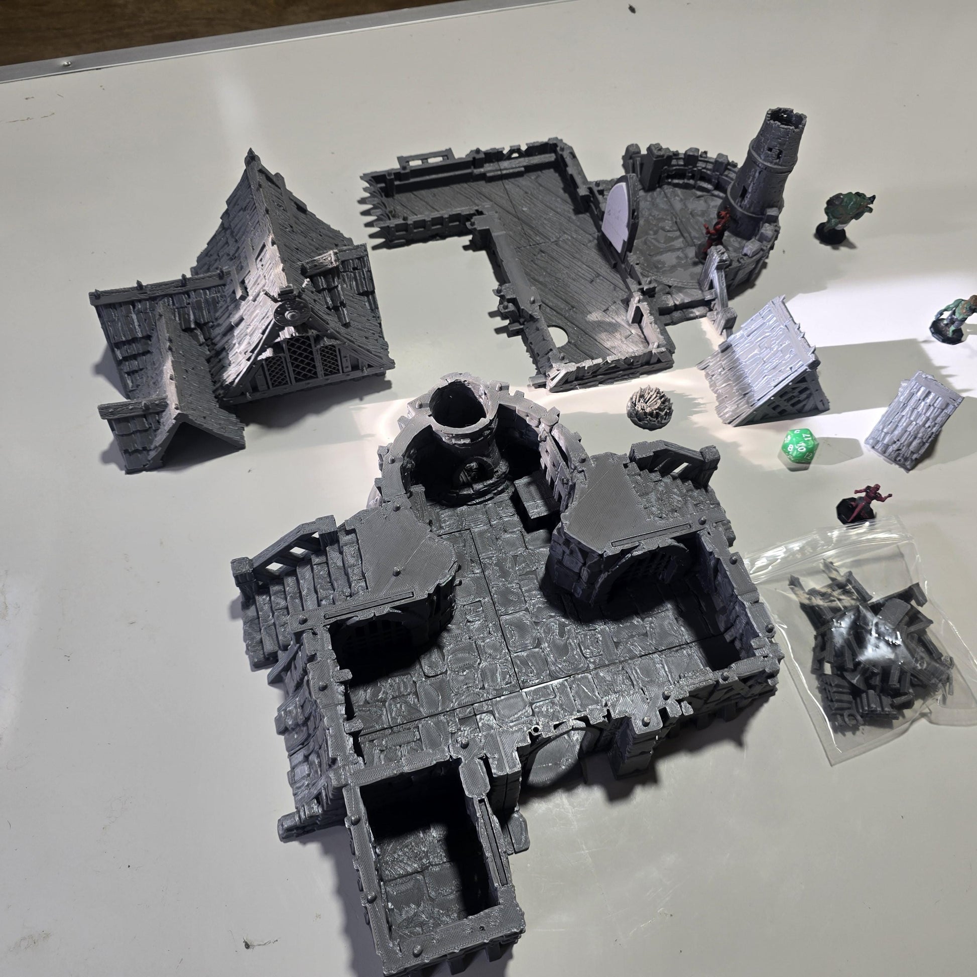 Blacksmith Lodge: Medieval Forge & Workshop 28MM Tabletop Terrain, Model Railroading, Gaming