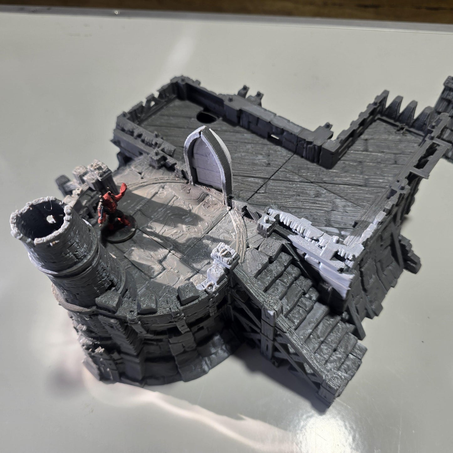 Blacksmith Lodge: Medieval Forge & Workshop 28MM Tabletop Terrain, Model Railroading, Gaming