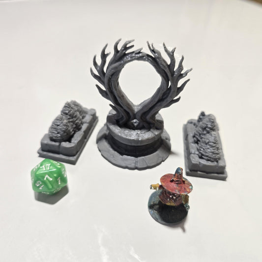 Elderwood Shrine – 28mm Fantasy Courtyard Monument