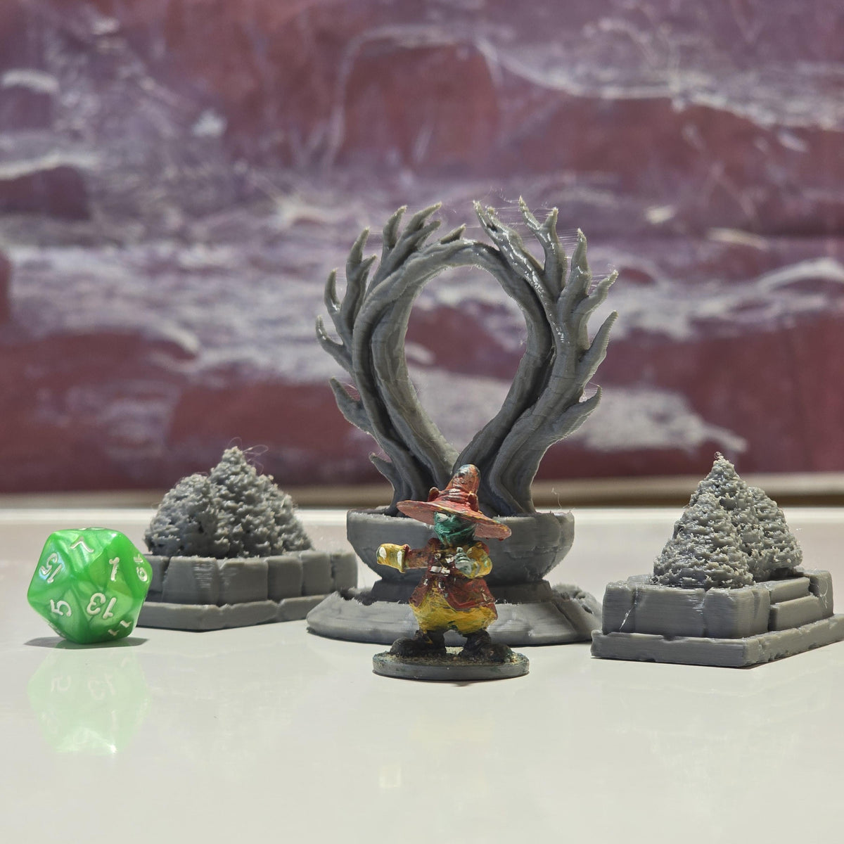 Elderwood Shrine – 28mm Fantasy Courtyard Monument