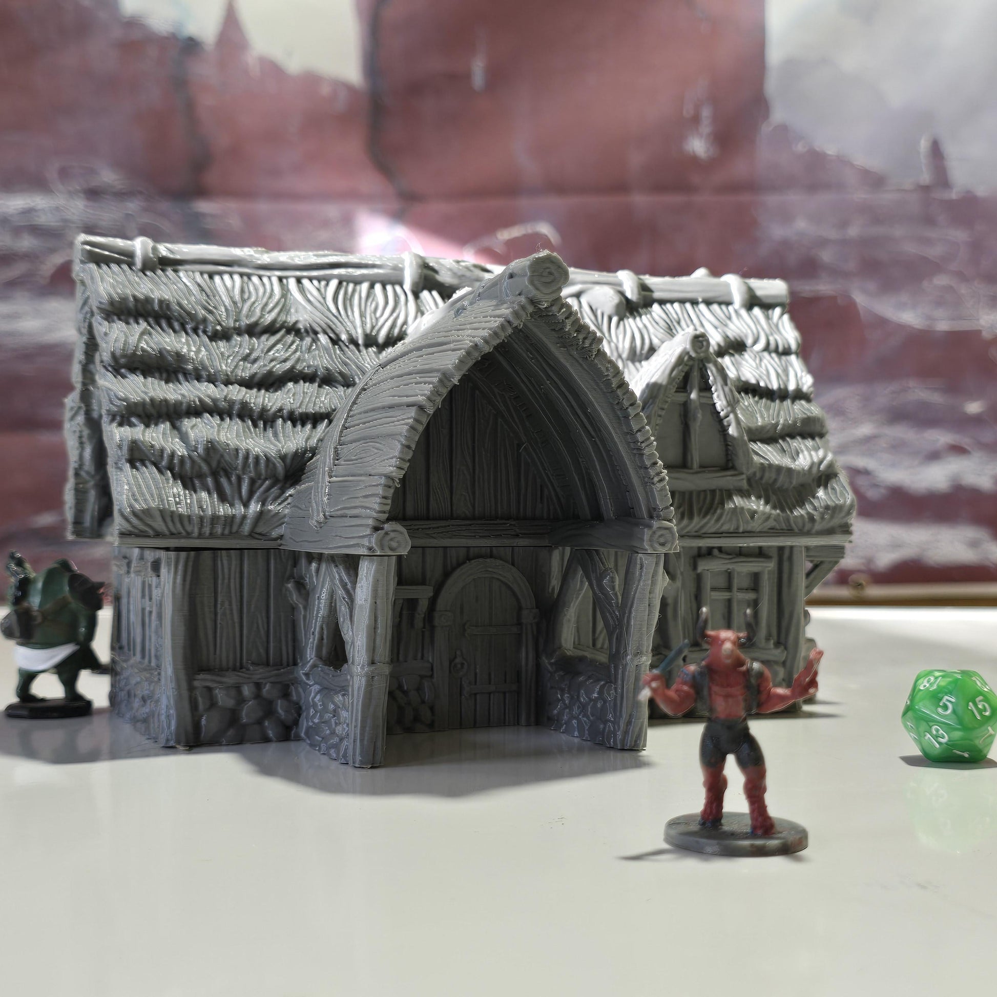 Viking Blacksmith Shop: Medieval Period Timber Building for Tabletop RPGs
