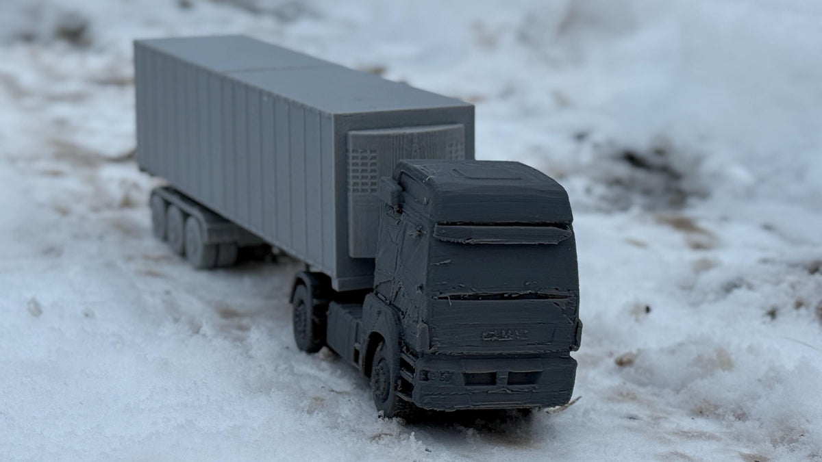 KAMAZ semi truck, Kamaz, Truck, Russian, Post War, cold war, tabletop gaming, tabletop terrain