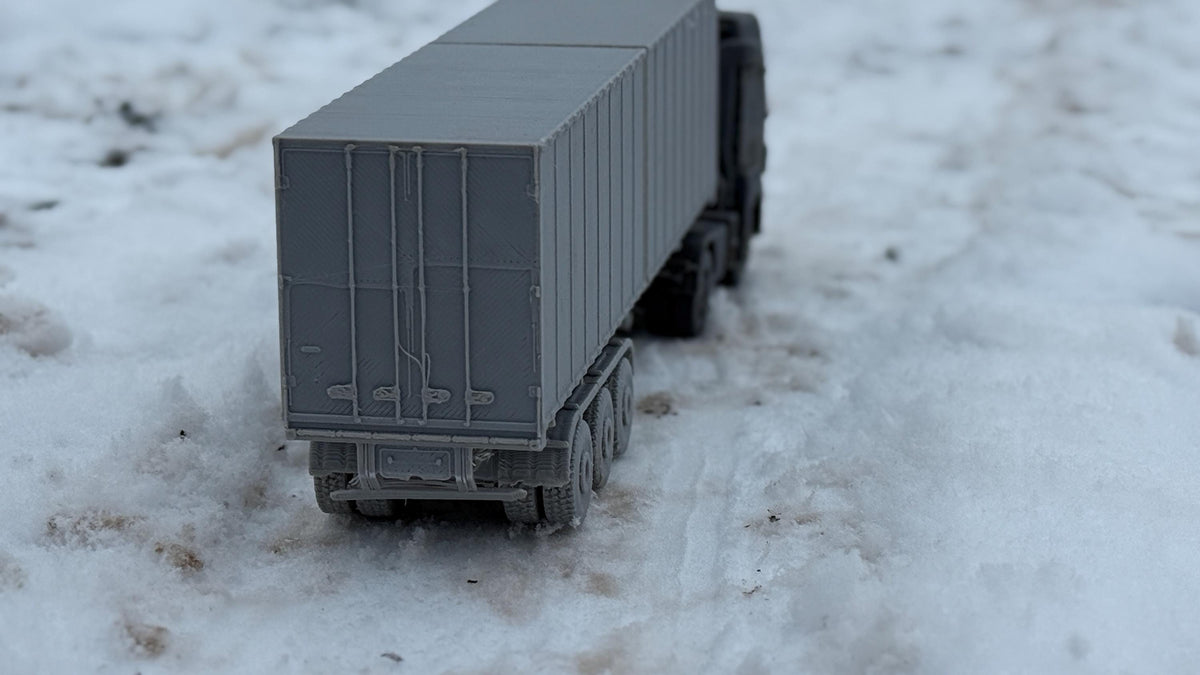 KAMAZ semi truck, Kamaz, Truck, Russian, Post War, cold war, tabletop gaming, tabletop terrain