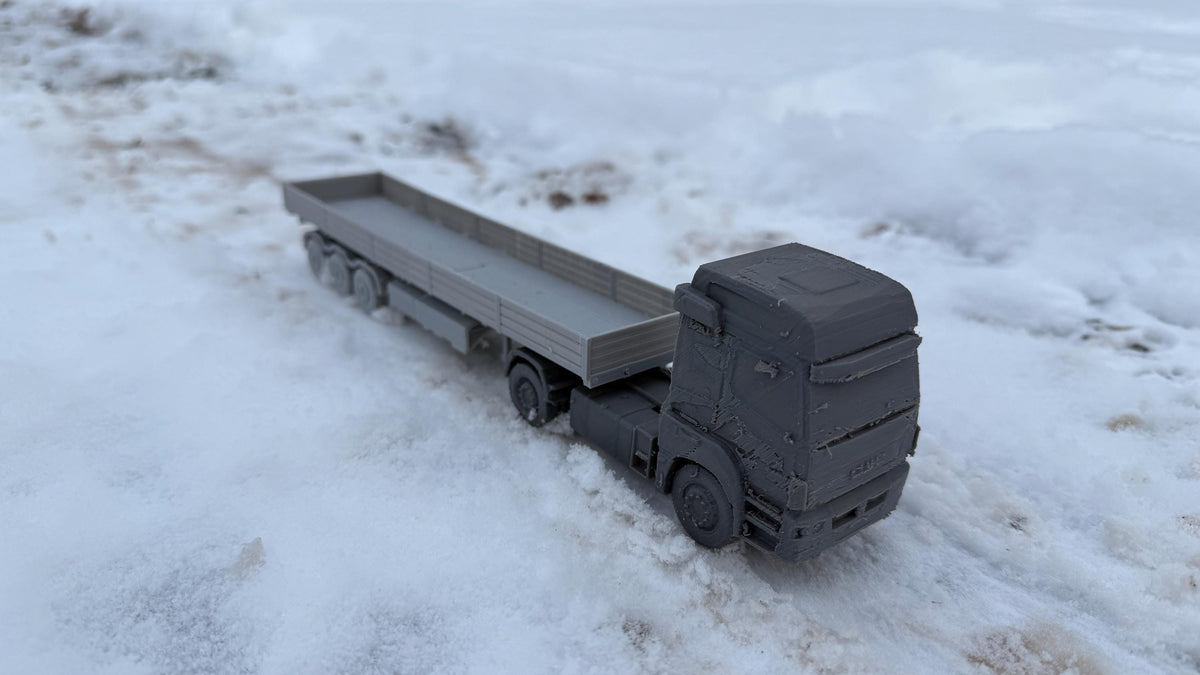 KAMAZ Flatbed truck, Kamaz, Truck, Russian, Post War, cold war, tabletop gaming, tabletop terrain