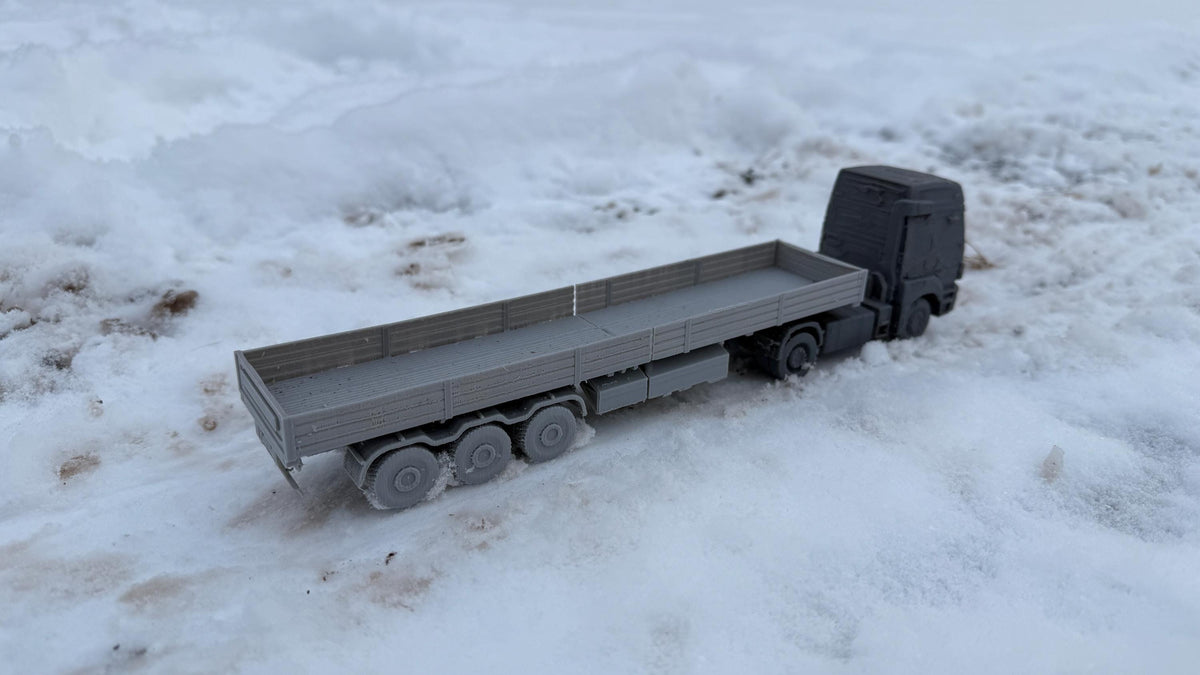 KAMAZ Flatbed truck, Kamaz, Truck, Russian, Post War, cold war, tabletop gaming, tabletop terrain