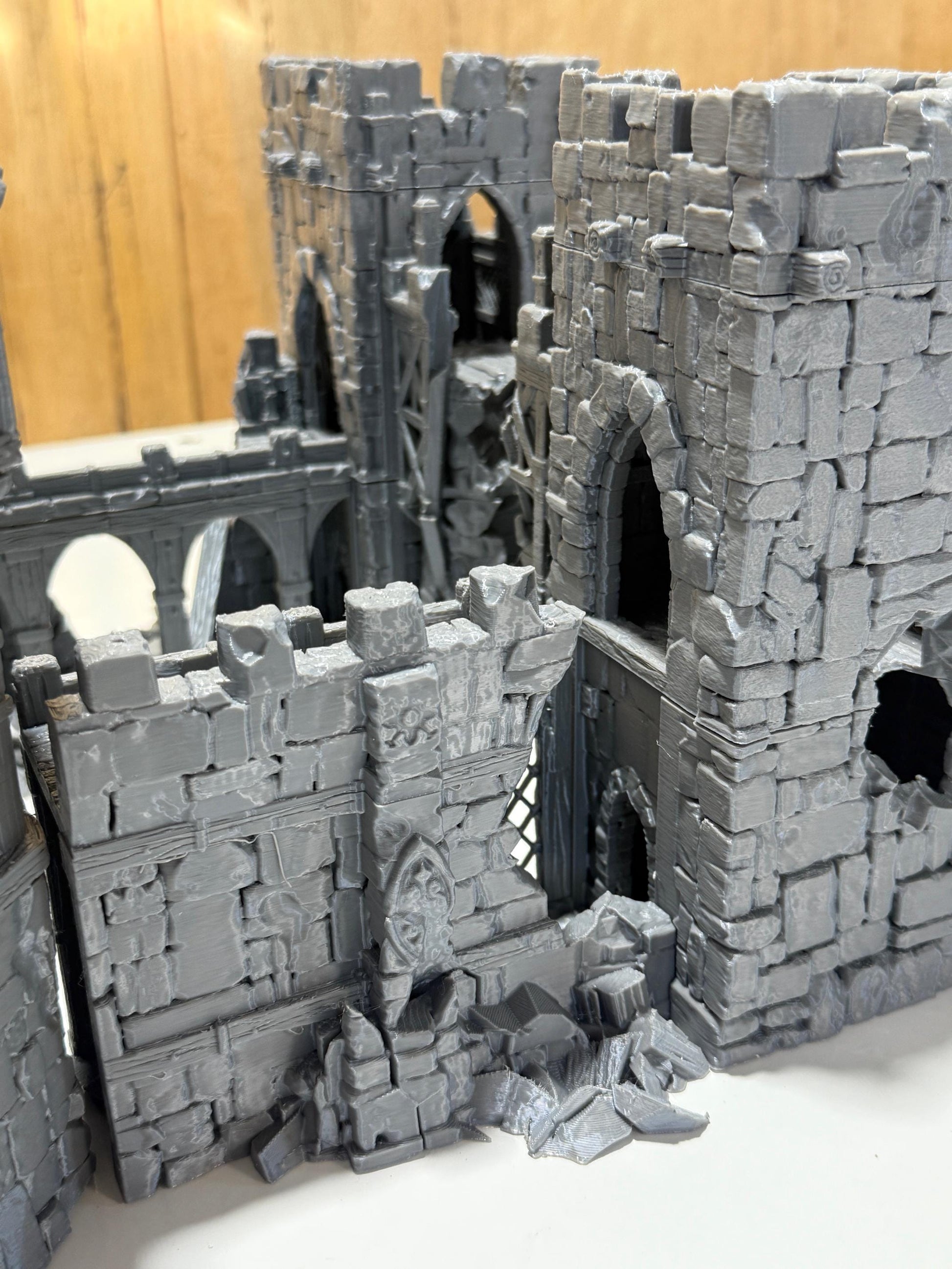 Merchant’s Gatehouse Ruin: Medieval Fantasy Fortified Building Terrain Standard Tabletop Terrain, Gaming, kingdom of Guardia