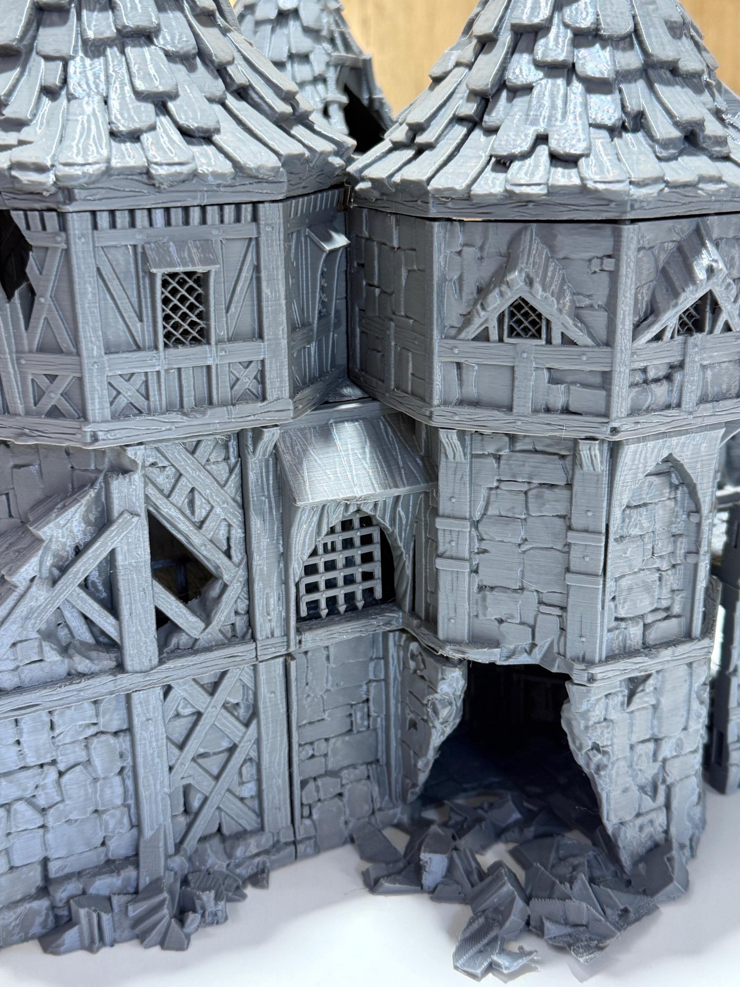 Merchant’s Gatehouse Ruin: Medieval Fantasy Fortified Building Terrain Standard Tabletop Terrain, Gaming, kingdom of Guardia