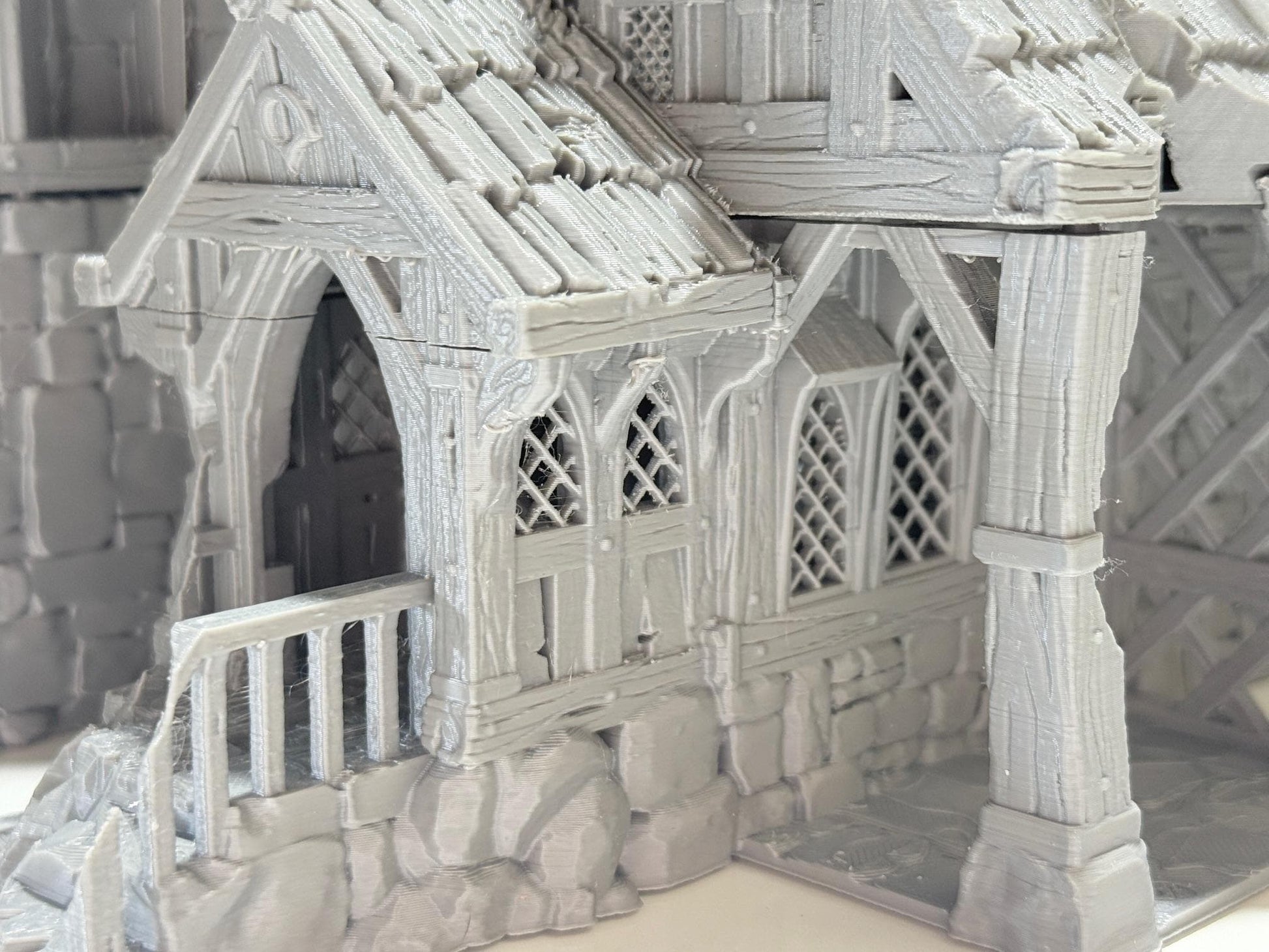 Merchant’s Gatehouse Ruin: Medieval Fantasy Fortified Building Terrain Standard Tabletop Terrain, Gaming, kingdom of Guardia