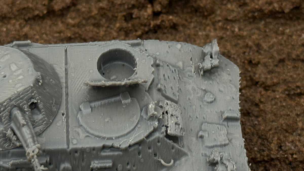Ruined BRDM-2 APC, Soviet Era PLA Tabletop Terrain Assembly Kit