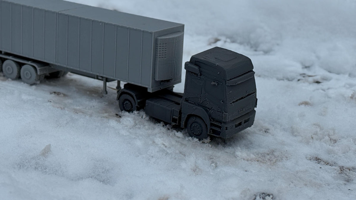 KAMAZ semi truck, Kamaz, Truck, Russian, Post War, cold war, tabletop gaming, tabletop terrain