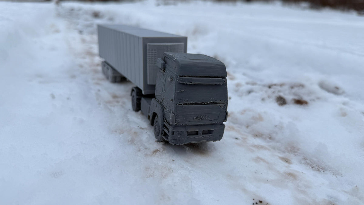 KAMAZ semi truck, Kamaz, Truck, Russian, Post War, cold war, tabletop gaming, tabletop terrain