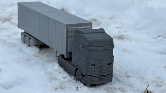 SCANIA Box truck, Scania, Truck, European, Semi truck, cold war, tabletop gaming, tabletop terrain