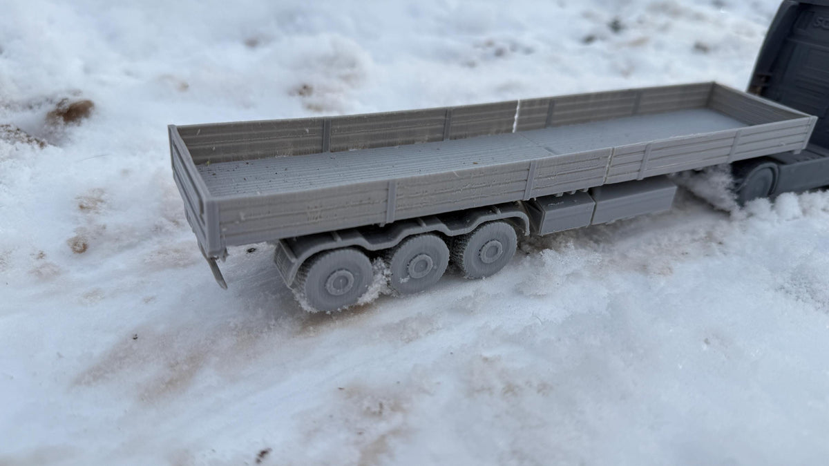 SCANIA flatbed truck, Scania, Truck, European, Semi truck, cold war, tabletop gaming, tabletop terrain