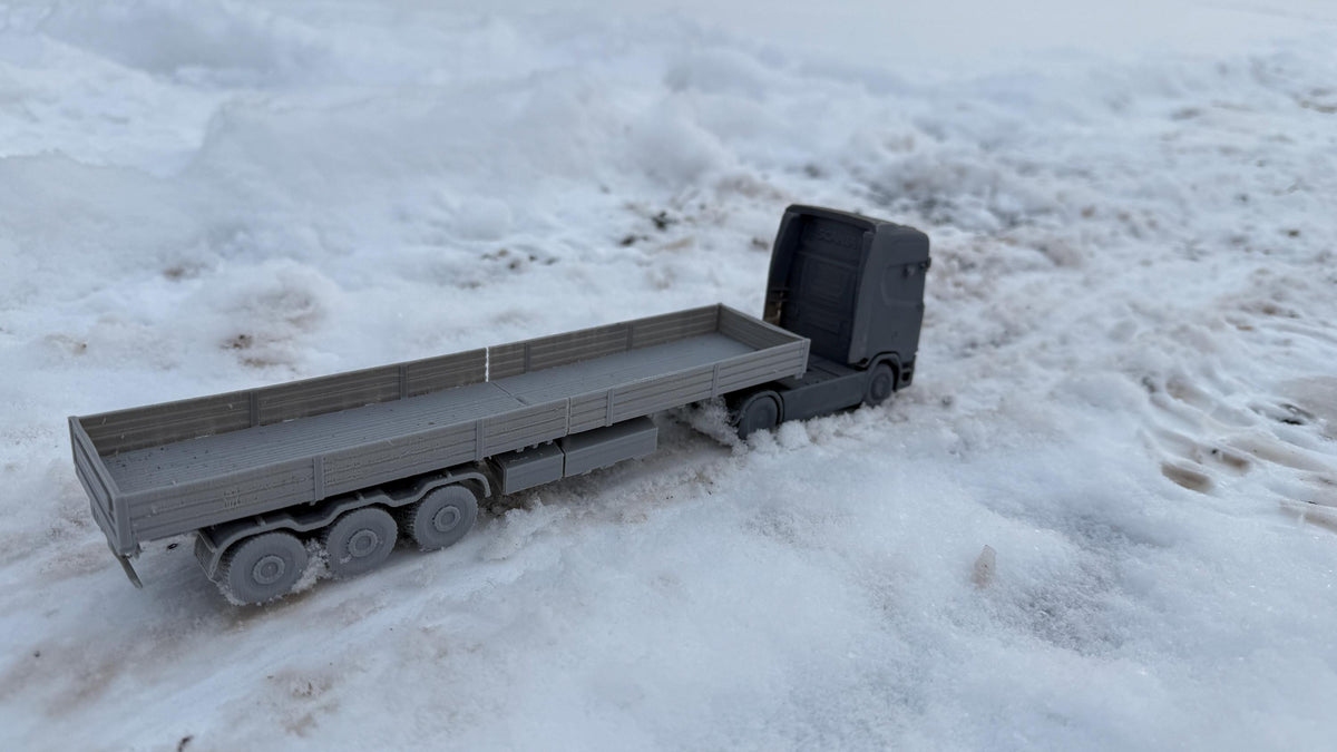 SCANIA flatbed truck, Scania, Truck, European, Semi truck, cold war, tabletop gaming, tabletop terrain