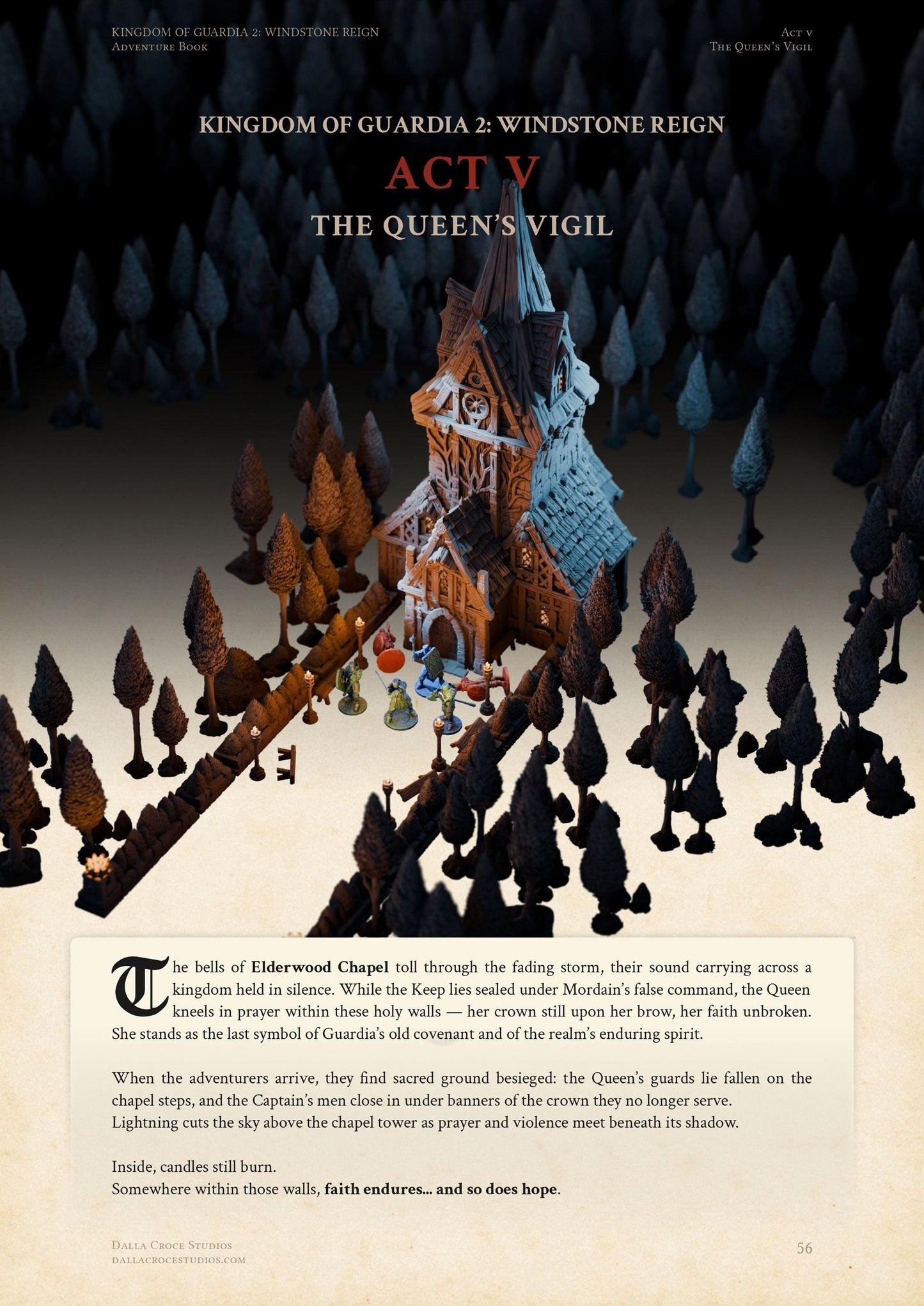 Elderwood Chapel – Kingdom of Guardia 2 Digital Building Supplement (PDF), Tabletop RPG Location Guide