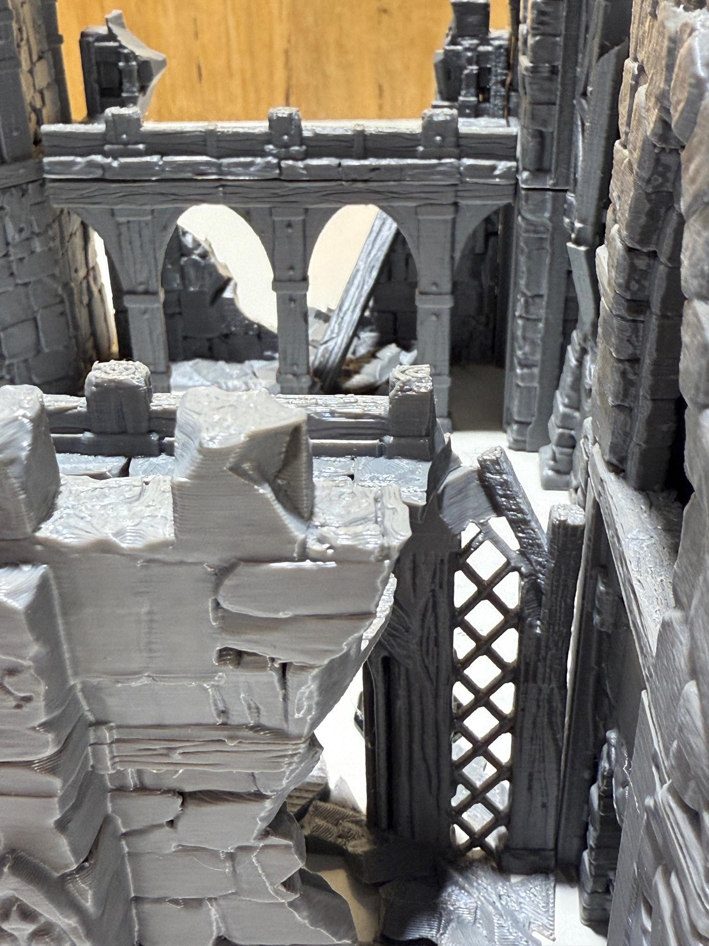 Merchant’s Gatehouse Ruin: Medieval Fantasy Fortified Building Terrain Standard Tabletop Terrain, Gaming, kingdom of Guardia