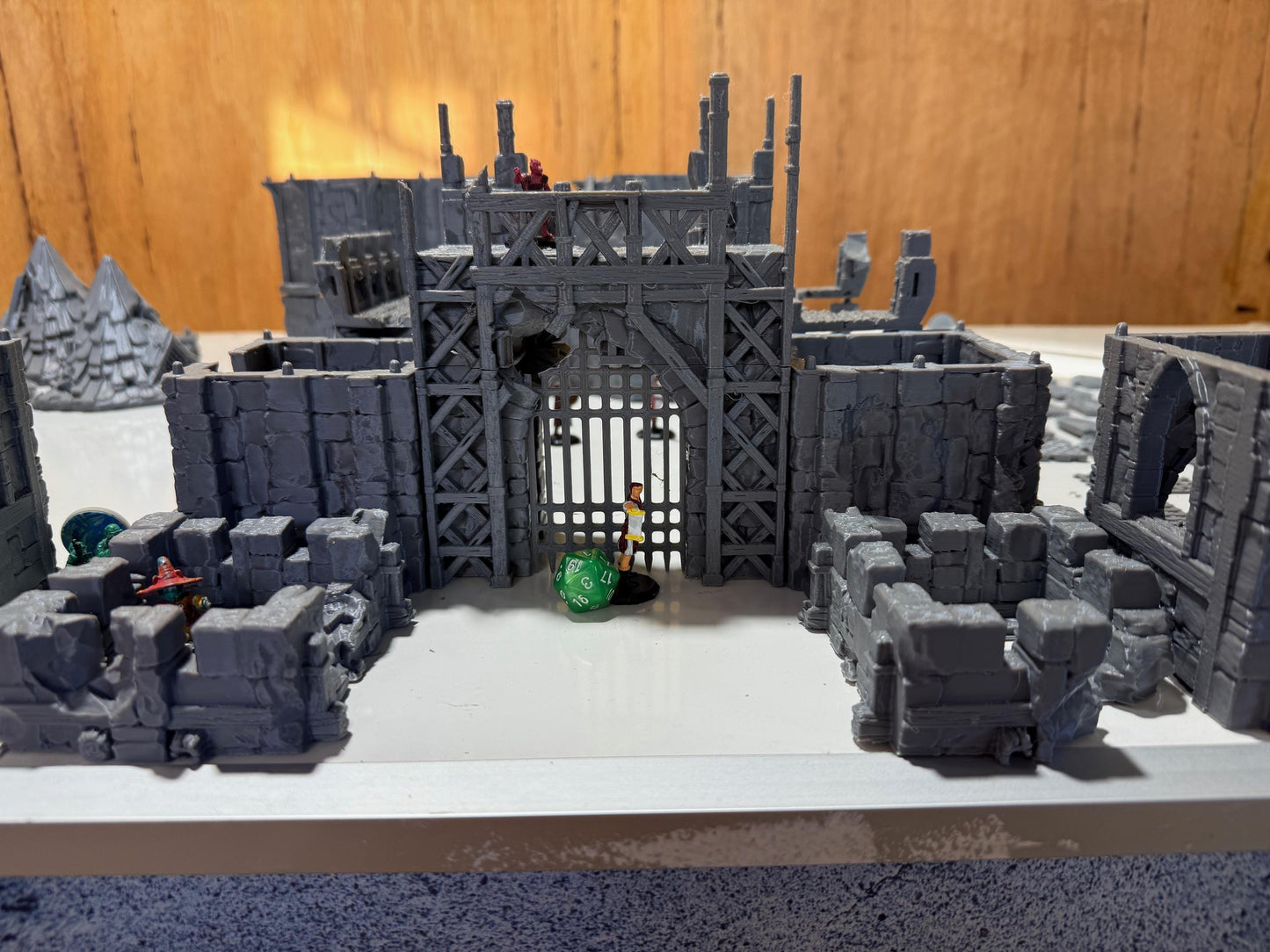 Merchant’s Gatehouse Ruin: Medieval Fantasy Fortified Building Terrain Standard Tabletop Terrain, Gaming, kingdom of Guardia