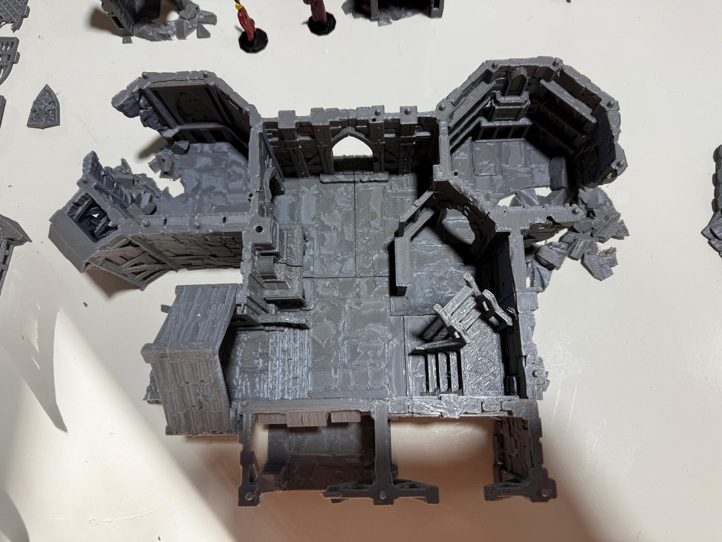 Merchant’s Gatehouse Ruin: Medieval Fantasy Fortified Building Terrain Standard Tabletop Terrain, Gaming, kingdom of Guardia