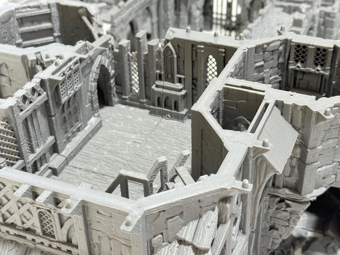Merchant’s Gatehouse Ruin: Medieval Fantasy Fortified Building Terrain Standard Tabletop Terrain, Gaming, kingdom of Guardia