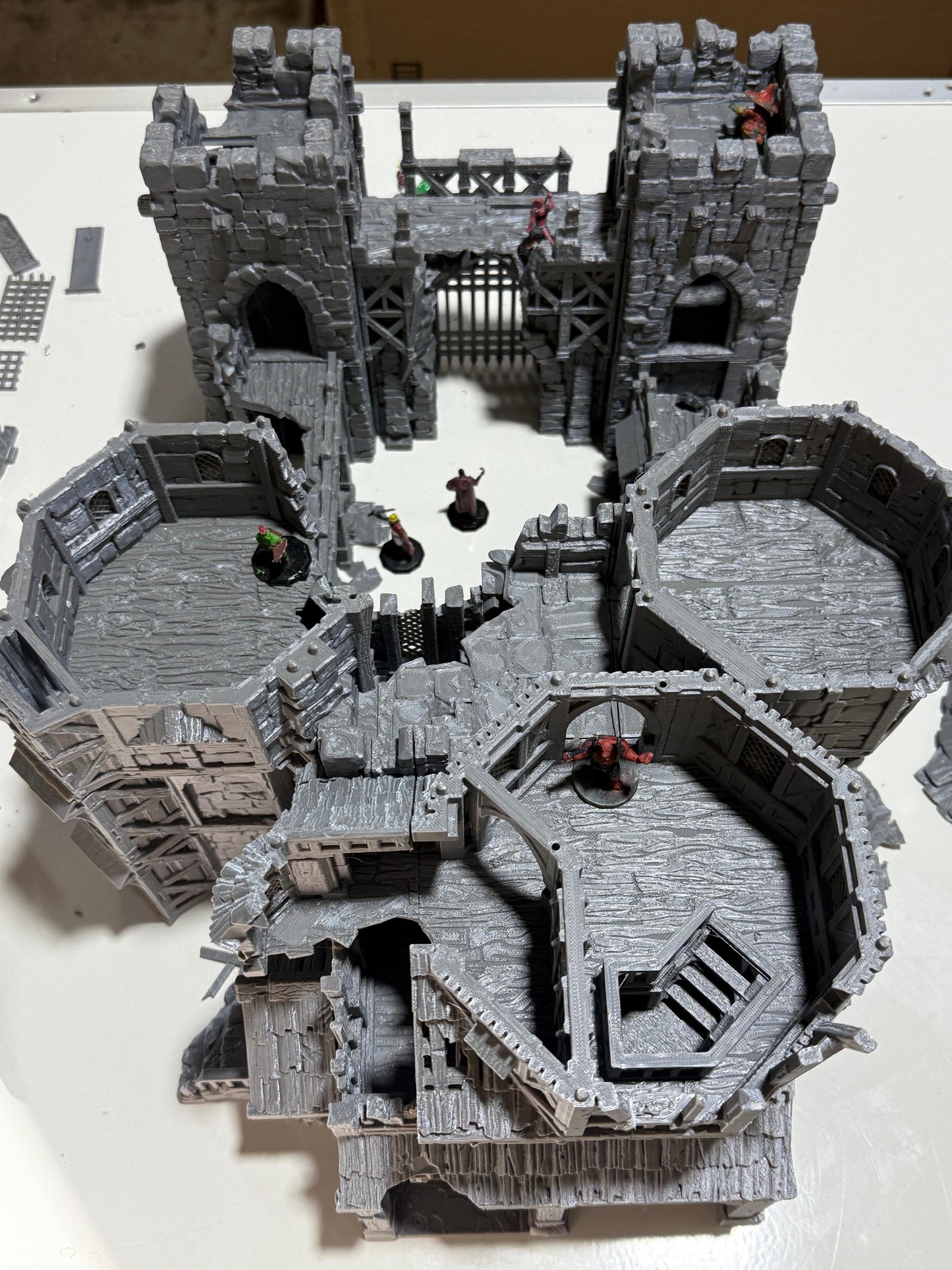 Merchant’s Gatehouse Ruin: Medieval Fantasy Fortified Building Terrain Standard Tabletop Terrain, Gaming, kingdom of Guardia