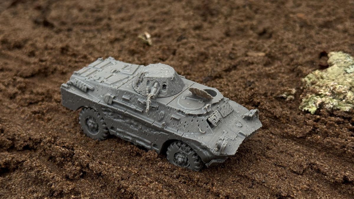Ruined BRDM-2 APC, Soviet Era PLA Tabletop Terrain Assembly Kit