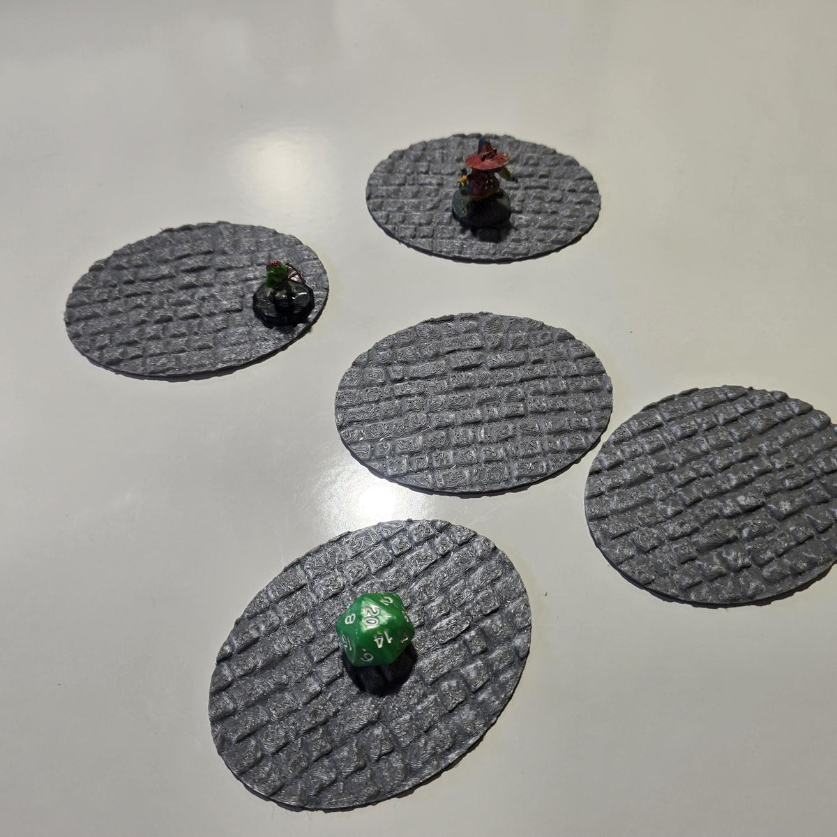 Oval Cobblestone Road Tiles 4x3inch - set of 5