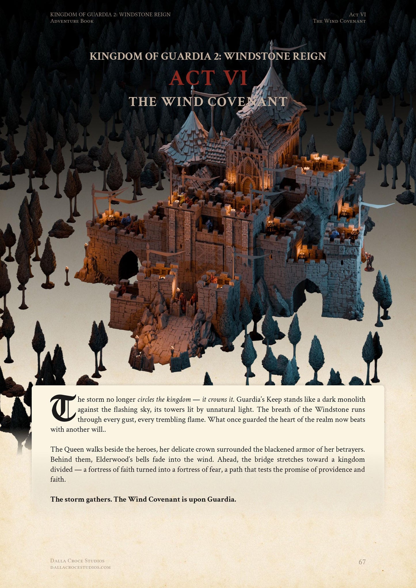 Kingdom of Guardia II: Windstone Reign – Digital Adventure Book PDF, Tabletop RPG Campaign for DnD, Pathfinder & Wargaming