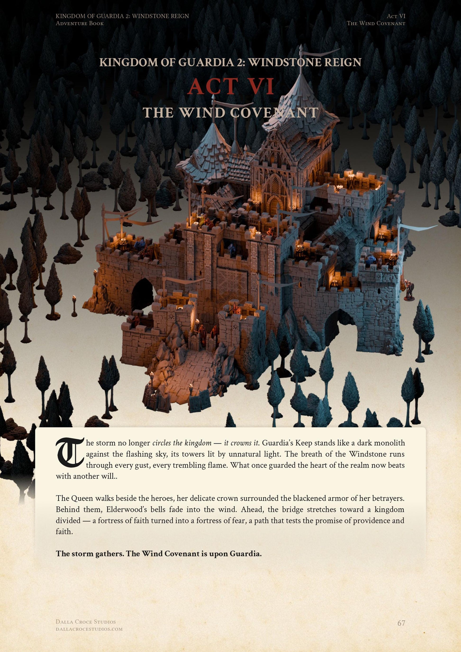 Kingdom of Guardia II: Windstone Reign – Digital Adventure Book PDF, Tabletop RPG Campaign for DnD, Pathfinder & Wargaming