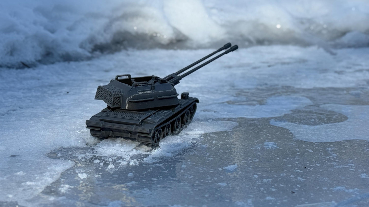 ZSU-57, Soviet union, cold war tank, cold war, tank, Russian, Tabletop terrain, tabletop gaming,