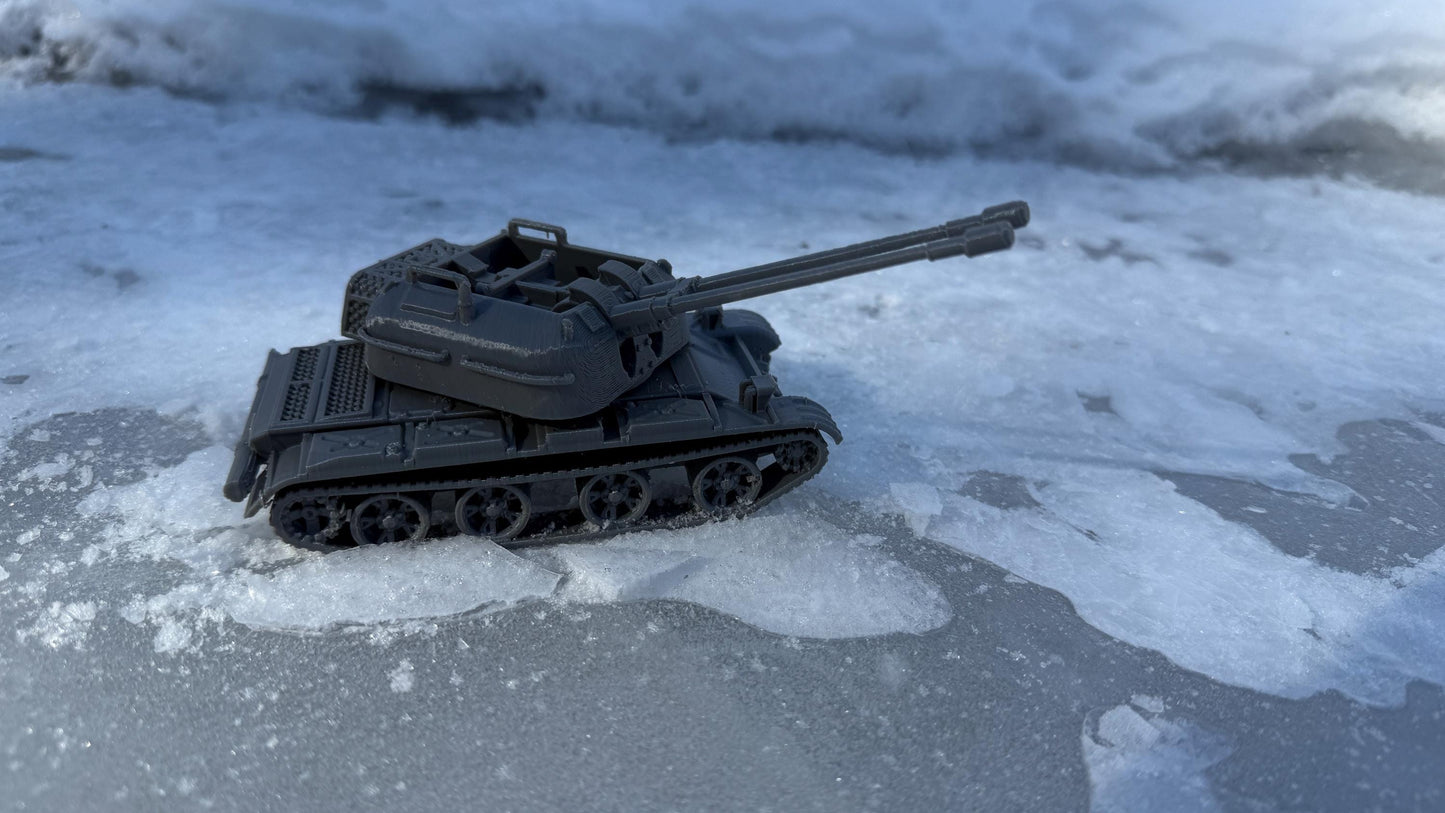 ZSU-57, Soviet union, cold war tank, cold war, tank, Russian, Tabletop terrain, tabletop gaming,