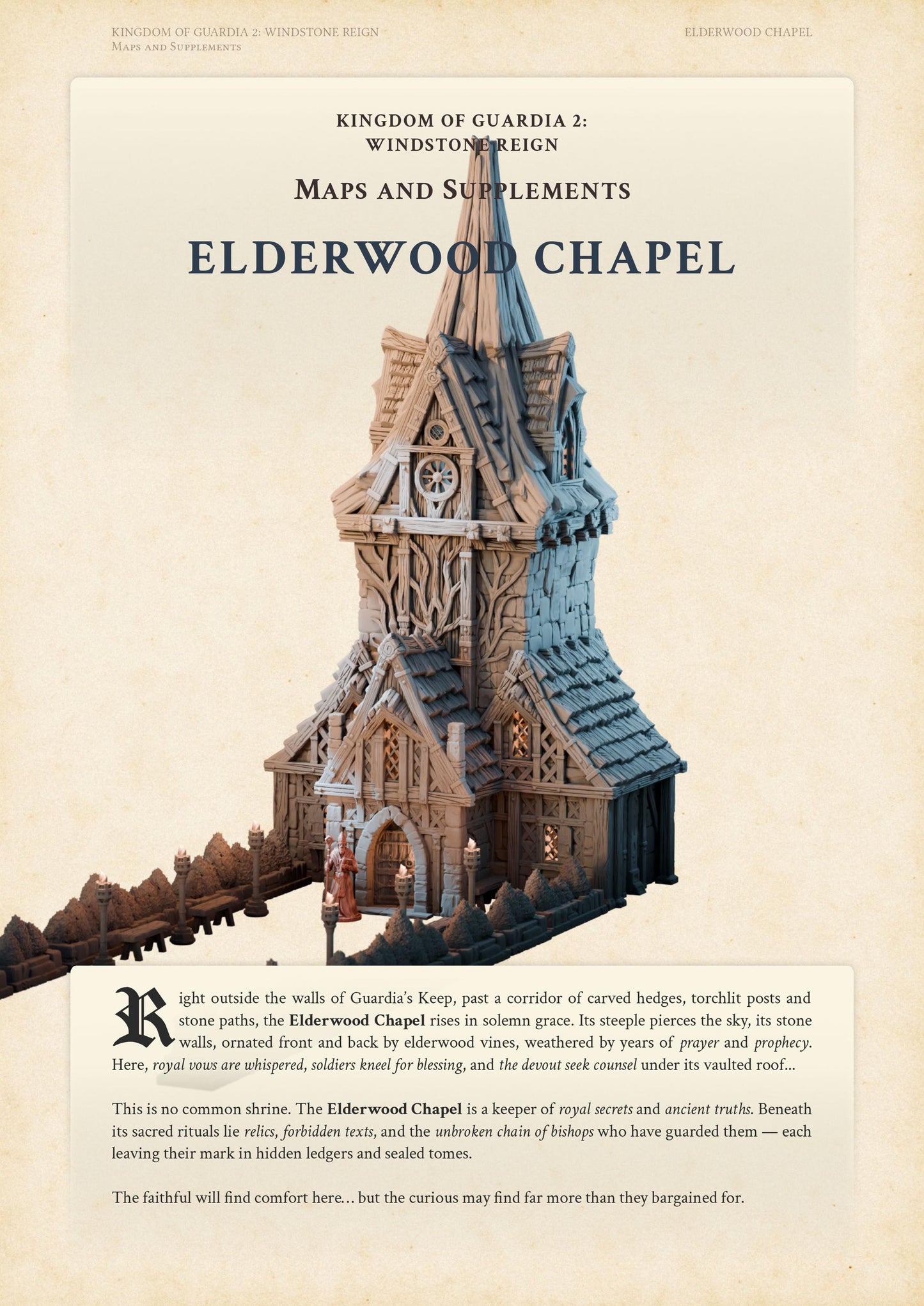 Bishop Varren – Digital RPG Character Supplement PDF | Kingdom of Guardia II npc Dossier