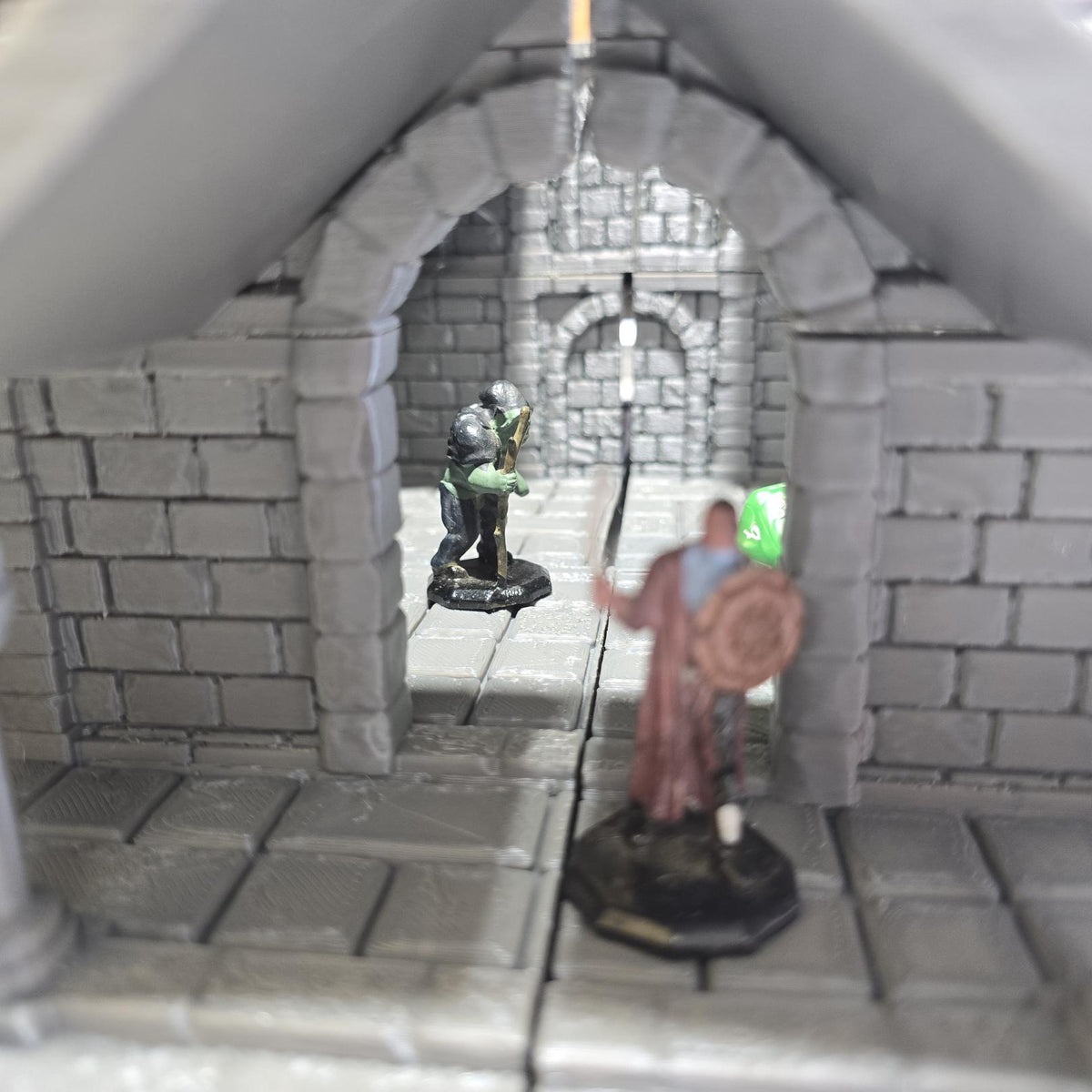 Grand Tribunal 7 - City of Abauros – 28mm Fantasy Stone Structure, 3D Printed Unpainted PLA Terrain
