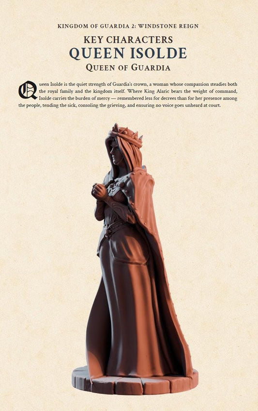 Queen Isolde – Digital RPG Character Supplement pdf | Kingdom of Guardia II NPC Dossier